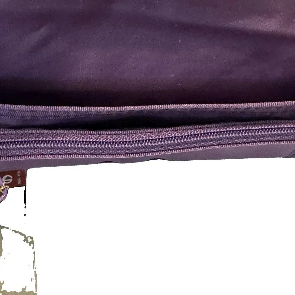Vintage Deadstock NWT Sasson Bi-fold Wallet Purple Nylon Trapper Wallet Retro